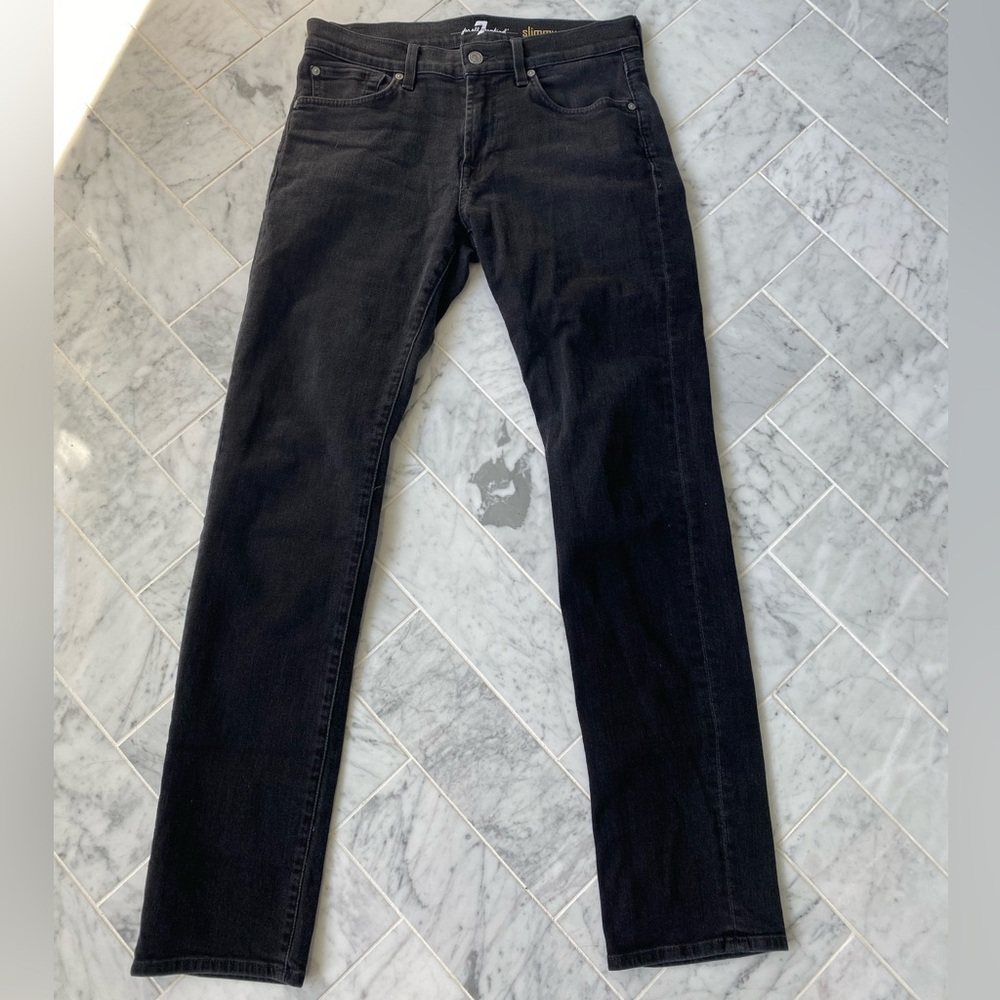 7 For All Mankind Black Jeans